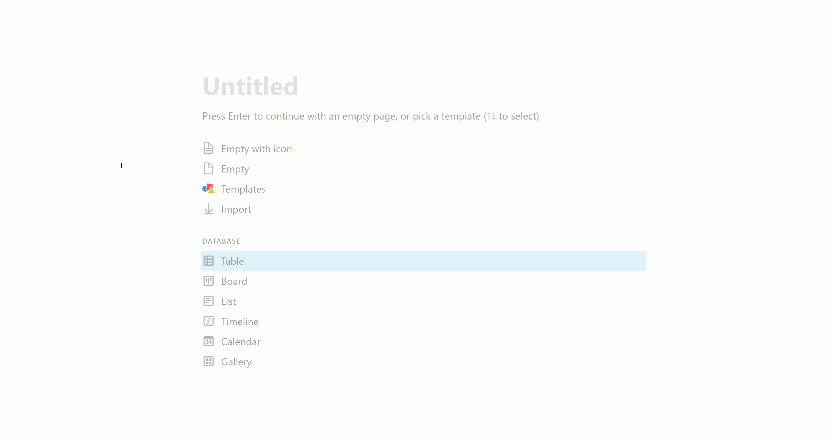 Notion template