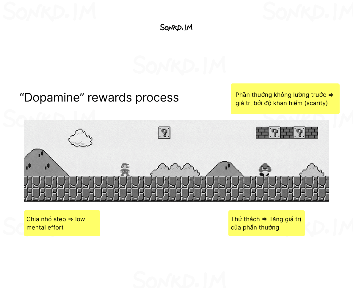 Dopamine rewards process